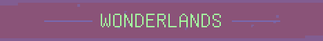 Wonderlands Minecraft server banner