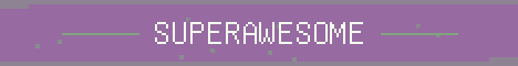 SuperAwesome Minecraft server banner