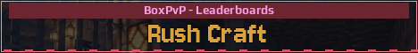Rush Craft Minecraft server banner
