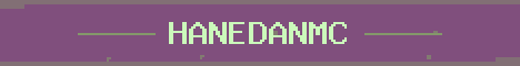 HanedanMC Minecraft server banner