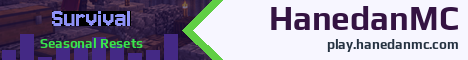 HanedanMC Minecraft server banner
