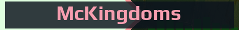 McKingdoms Minecraft server banner