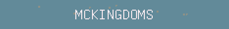 McKingdoms Minecraft server banner