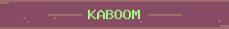 Kaboom Minecraft server banner