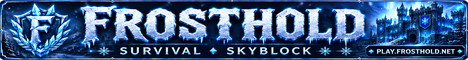 Frosthold Minecraft server banner