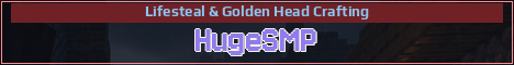 HugeSMP Minecraft server banner