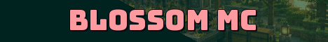 Blossom MC Minecraft server banner