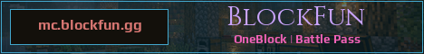 BlockFun Minecraft server banner