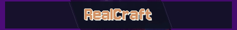 RealCraft Minecraft server banner