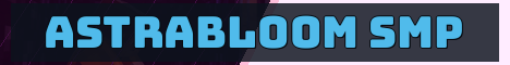 AstraBloom SMP Minecraft server banner
