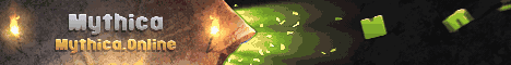 Mythica Online Minecraft server banner