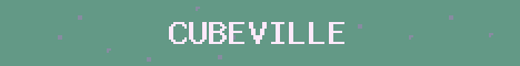 Cubeville Minecraft server banner