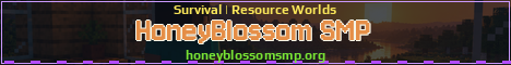 HoneyBlossom SMP Minecraft server banner