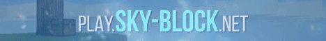 Skyblock Minecraft server banner