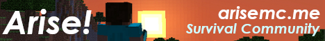 Arise MC Survival Minecraft server banner