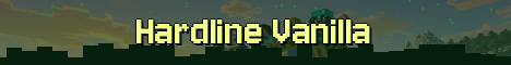 Hardline Vanilla Minecraft server banner