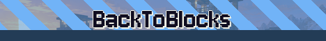 BackToBlocks Minecraft server banner
