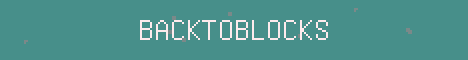 BackToBlocks Minecraft server banner