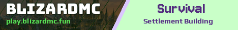 BlizardMC Minecraft server banner