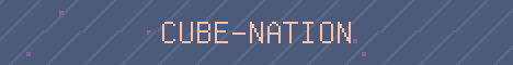 Cube-Nation Minecraft server banner