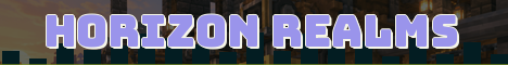 Horizon Realms Minecraft server banner