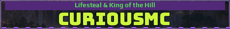 CuriousMC Minecraft server banner